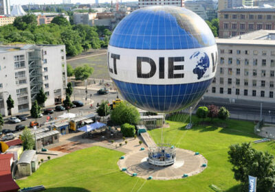 Berlin-Panorama aus dem Welt-Ballon