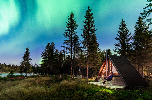 Outdoor Camp Schweden für 2 (2 Nächte) – Winter