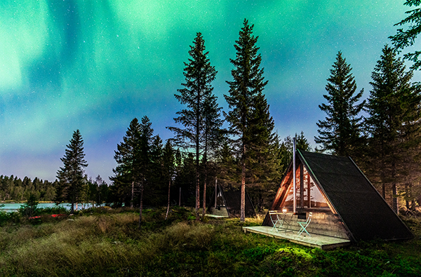 Outdoor Camp Schweden für bis zu 6 (3 Nächte) – Winter